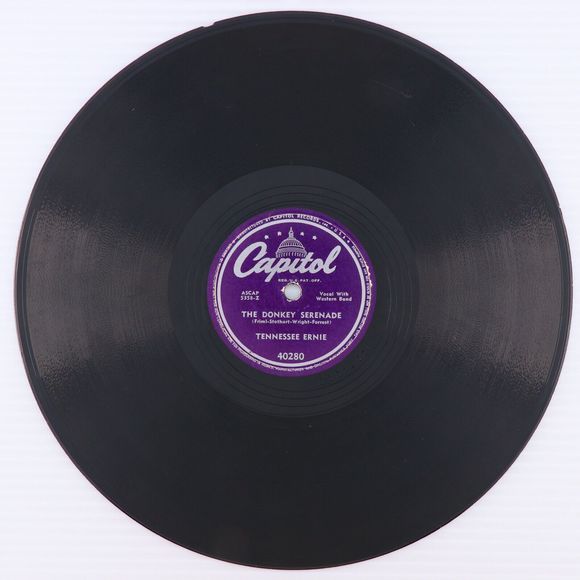 Tennessee Ernie - Cry Of The Wild Goose/Donkey Serenade 1950 78rpm Record 40280 - Picture 4 of 16